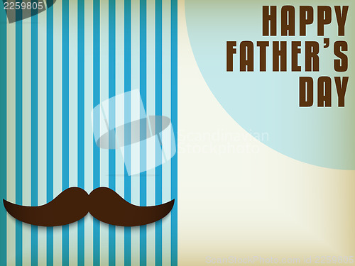 Image of Happy Father Day Mustache Love