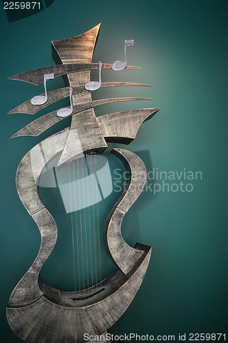 Image of musical instrument  art statue