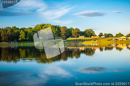 Image of beautiful lake reflections