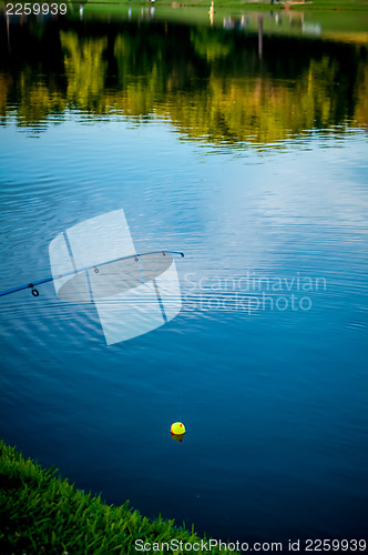 Image of fishing on a lake