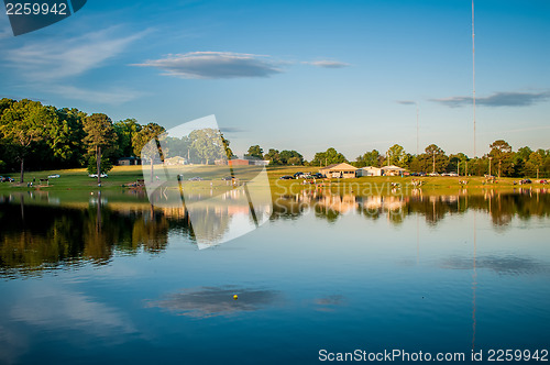 Image of beautiful lake reflections