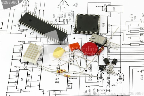 Image of Electronics components