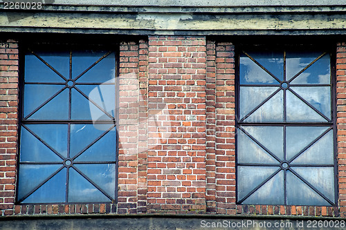 Image of old window of an refinery