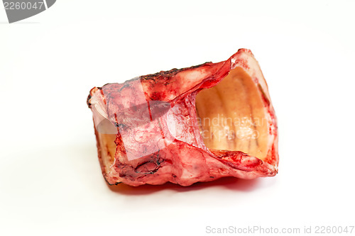 Image of cow throat, dog barf food