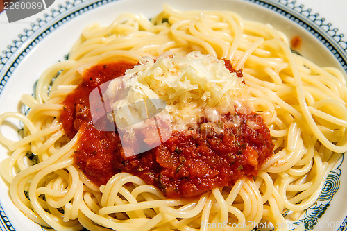 Image of Spaghetti with tomato sauce