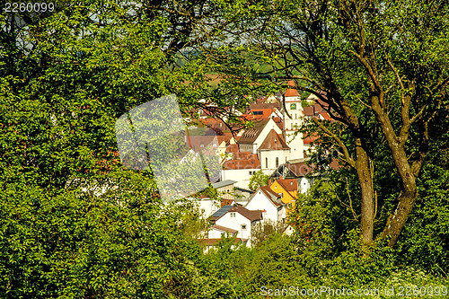 Image of village in the green