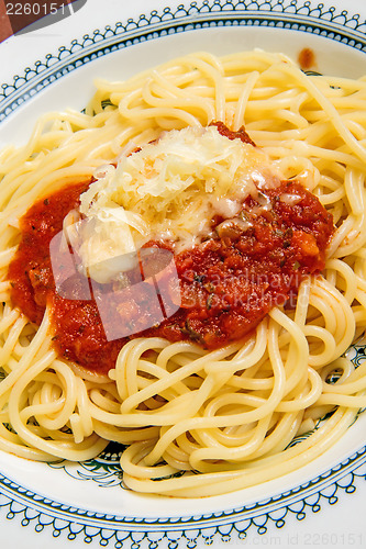 Image of Spaghetti with tomato sauce