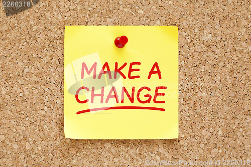 Image of Make a Change Sticky Note