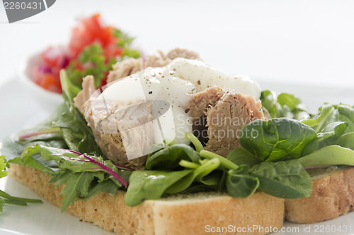 Image of Open Tuna Salad Sandwich