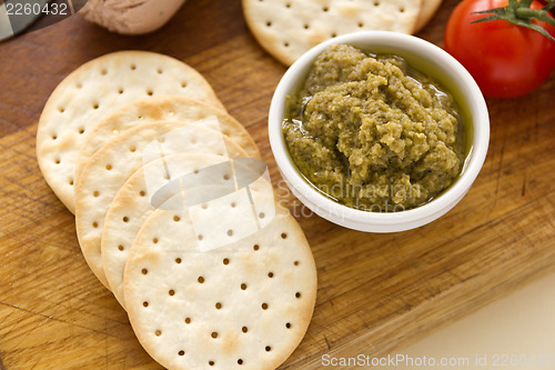 Image of Olive Pate And Crackers