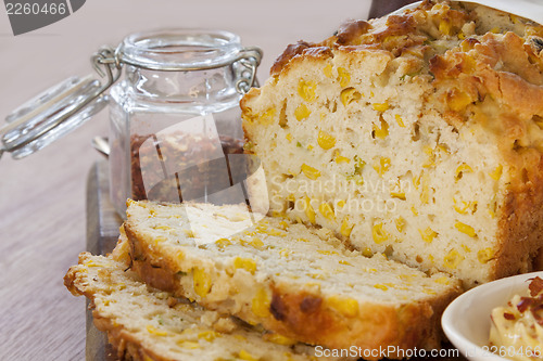 Image of Sliced Corn Bread