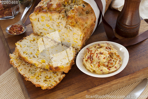 Image of Sliced Corn Bread