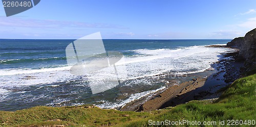 Image of panorama of a wild coast