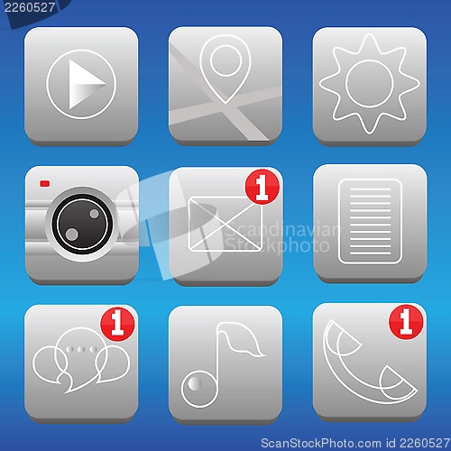 Image of set of icons
