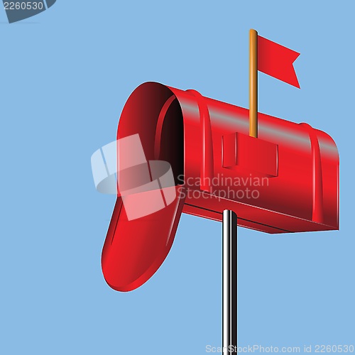 Image of red mailbox