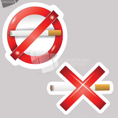 Image of cigarette stickers