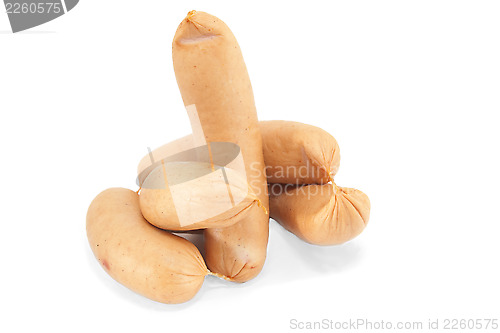 Image of Sausage isolated on white background 