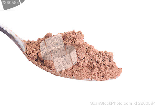 Image of Cocoa powder isolated on white 