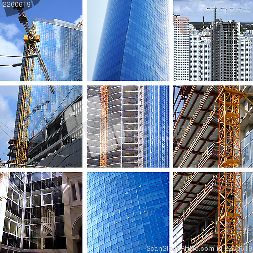 Image of collage of big construction