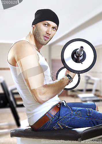 Image of man in gym