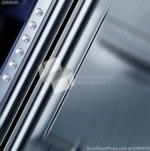 Image of metal texture with rivets