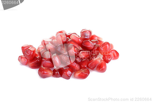 Image of pomegranate isolated on white background 