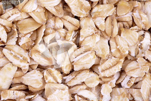 Image of Oatmeal flakes close up as background 