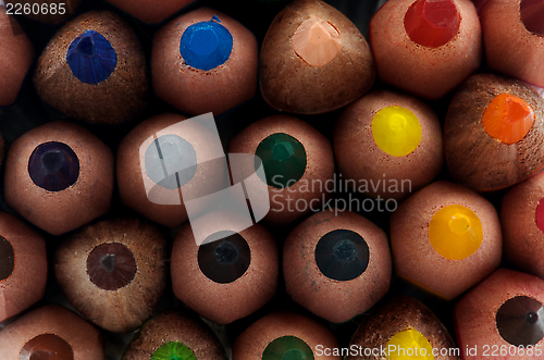 Image of Colored Pencils Background