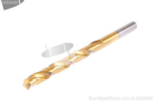 Image of drill bit over a white background 