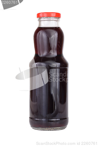 Image of Bottle of juice isolated on white background 