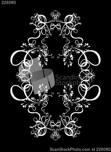 Image of Decorative Abstract Digital Design - Circular Frame Background