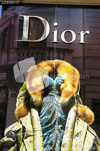 Image of Christian Dior fashion shop