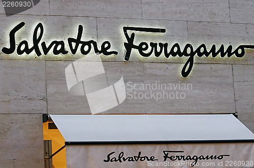 Image of Salvatore Ferragamo luxury shop