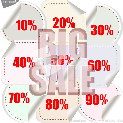 Image of Big sale background with shopping banner pattern