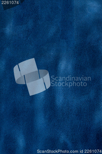 Image of Blue leather texture