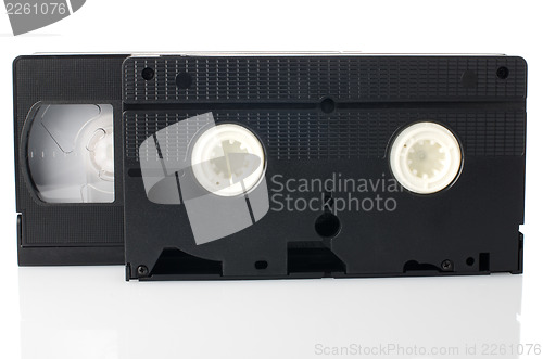 Image of Old VHS Video tapes