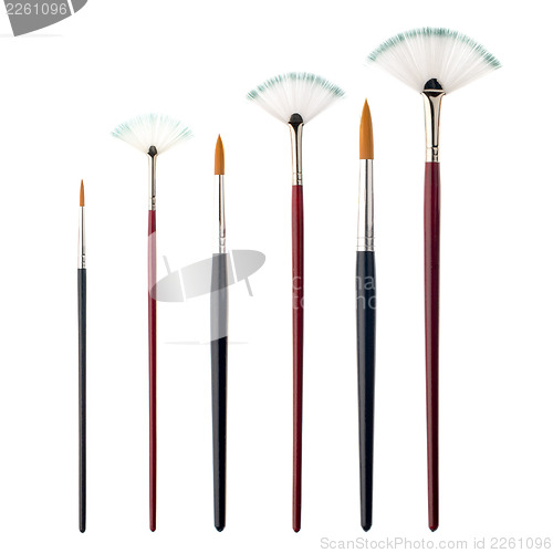 Image of Used art brushes 