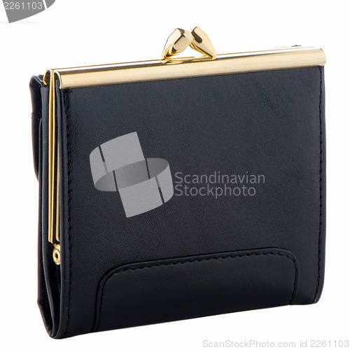 Image of Black Leather Purse 