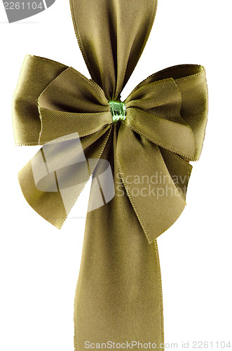 Image of Green gift ribbon bow