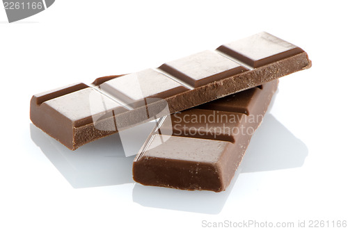 Image of Closeup detail of chocolate parts