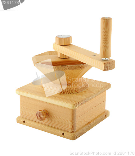 Image of Wooden hand-mill