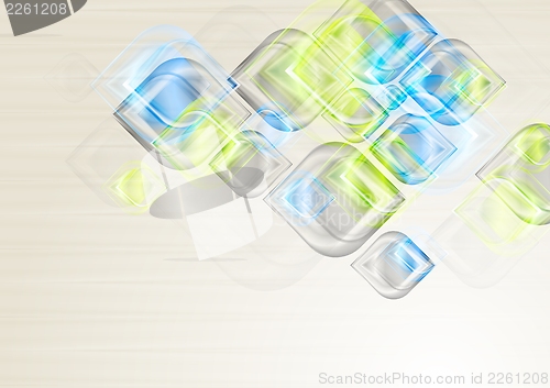 Image of Shiny elegant shapes. Vector background