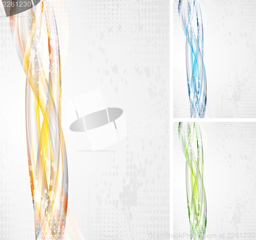 Image of Bright wavy backgrounds