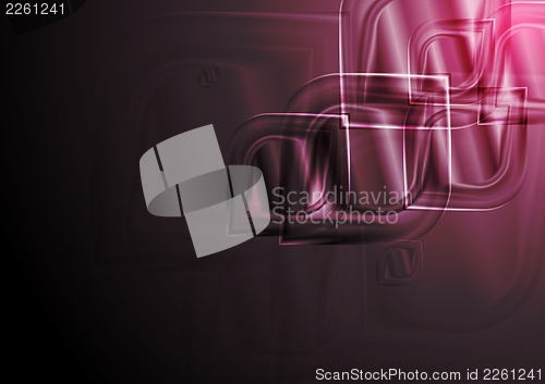 Image of Dark vector design with abstract shapes