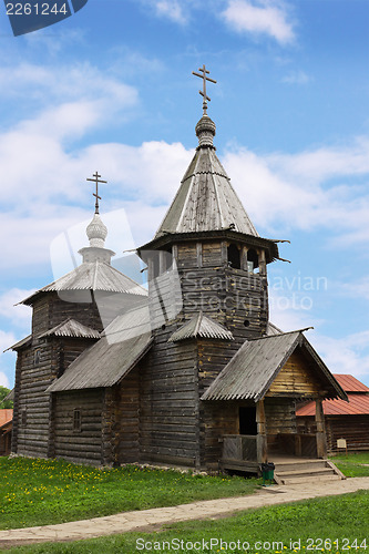 Image of The wooden church in Suzdal museum, Russia