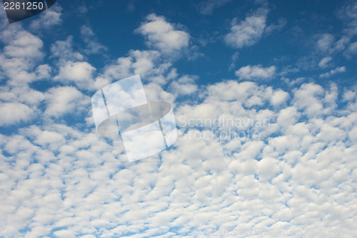 Image of Thick clouds in the blue sky