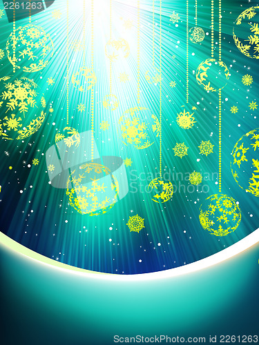 Image of Blue Christmas background. EPS 10