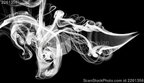 Image of Abstraction: magic white smoke pattern 