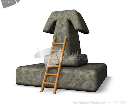 Image of stone letter t