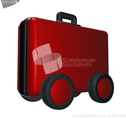 Image of case on wheels